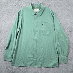 Gillz Men's Green Outdoor Hiking Vented Fishing Shirt Size XL Long Sleeve